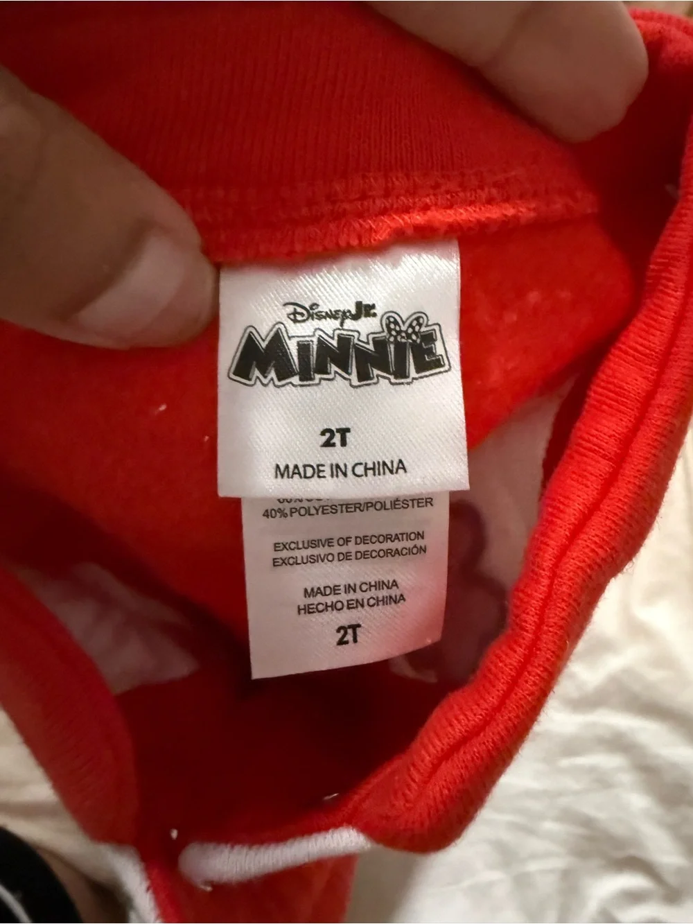 Disney Red Minnie & Daisy 'Best Friends' Graphic Sweatshirt